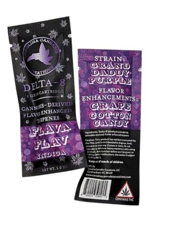 Delta 8 Cartridge 1 g – Flava Flav (Indica) | Carolina Cannabis Creations