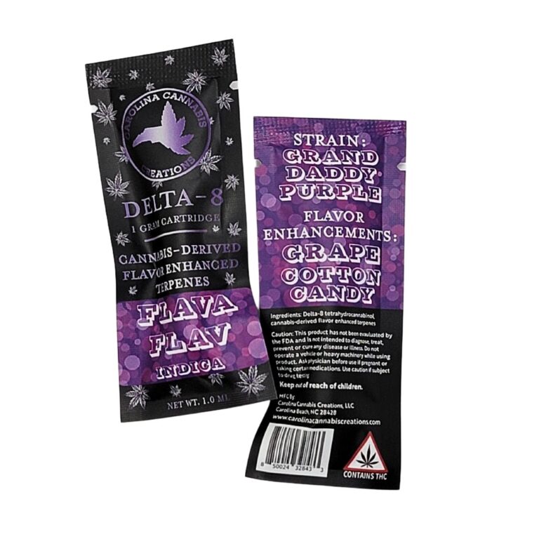 Delta 8 Cartridge 1 g – Flava Flav (Indica) | Carolina Cannabis Creations