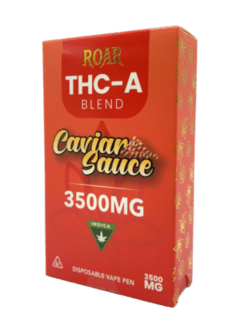 Roar THC-A Blend Disposable Vape 3500MG – Caviar Sauce (Indica)