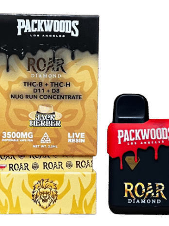 Roar x Packwoods Nug Run Concentrate 3500MG LIVE RESIN THC-B + THC-H, D11 +D8 – Jack Herber