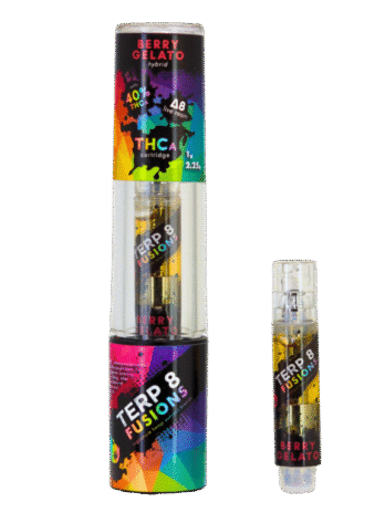 Berry Gelato 1g THCA + D8 Live Resin Cartridge | Terp 8