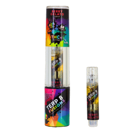 Berry Gelato 1g THCA + D8 Live Resin Cartridge | Terp 8