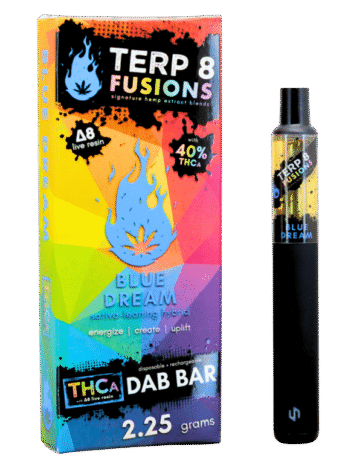 Blue Dream 2.25g THCA + D8 Live Resin Disposable Dab Bar | Terp 8