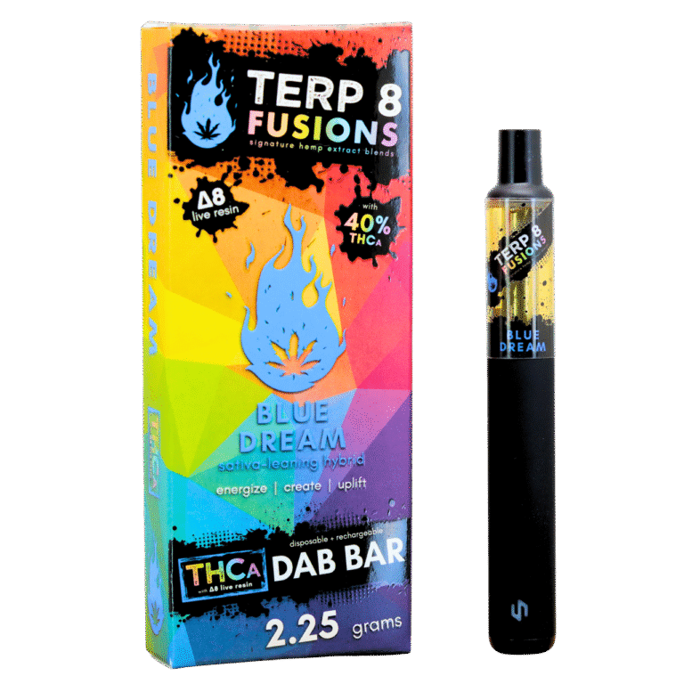 Blue Dream 2.25g THCA + D8 Live Resin Disposable Dab Bar | Terp 8
