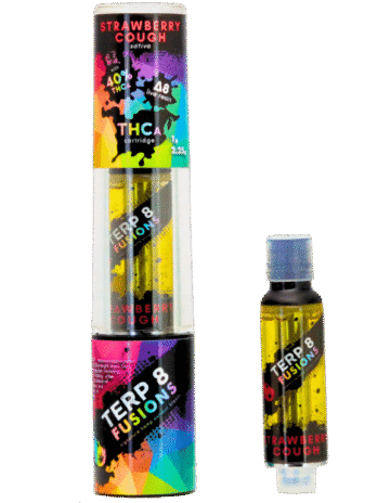 Strawberry Cough 2.25g THCA + D8 Live Resin Cartridge | Terp 8