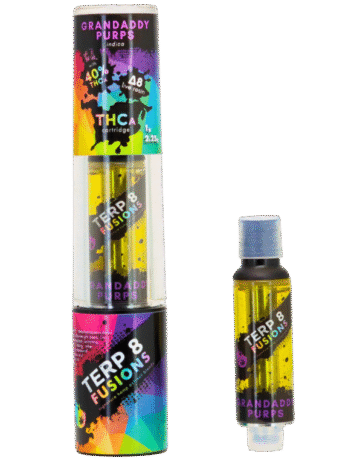 Grandaddy Purps 2.25g THCA + D8 Live Resin Cartridge | Terp 8