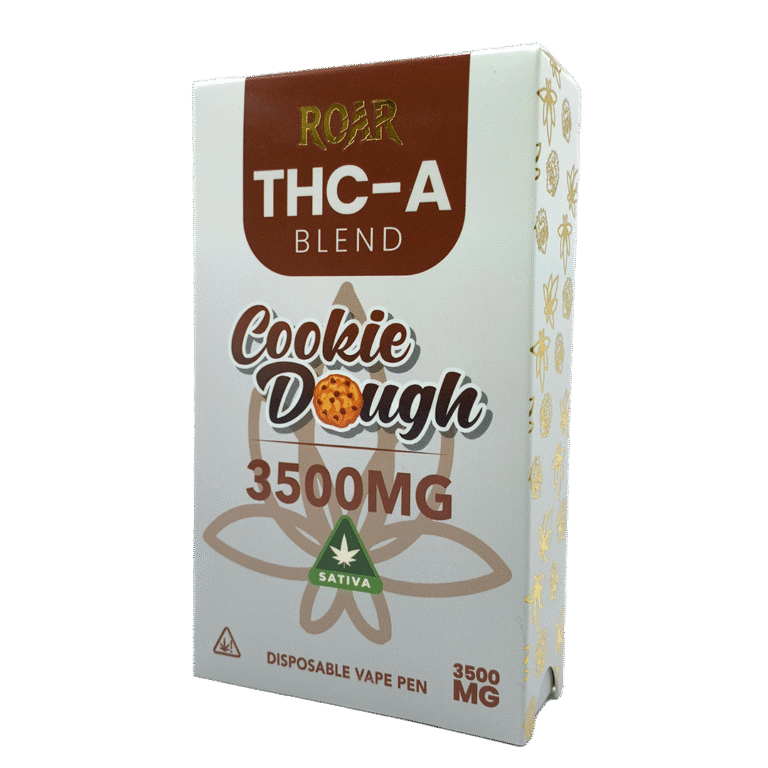 Roar THC-A Blend Disposable Vape 3500MG – Cookie Dough (Sativa)