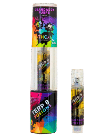Grandaddy Purps 1g THCA + D8 Live Resin Cartridge | Terp 8