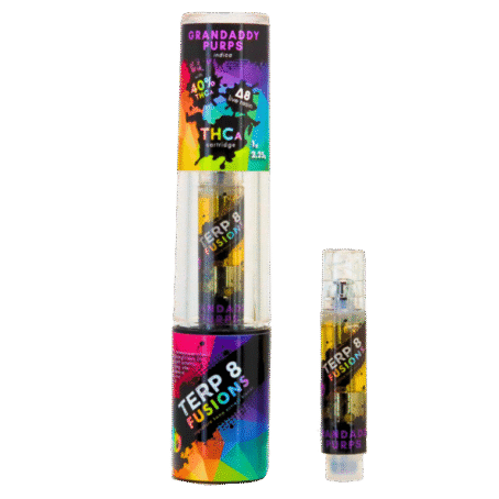 Grandaddy Purps 1g THCA + D8 Live Resin Cartridge | Terp 8