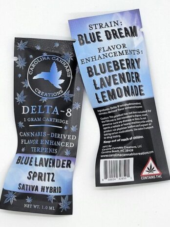 Delta 8 Cartridge 1g – Blue Lavender Spritz (Sativa Hybrid)