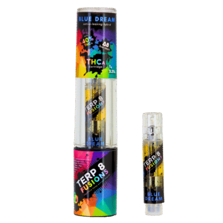 Blue Dream 1g THCA + D8 Live Resin Cartridge | Terp 8