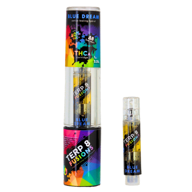 Blue Dream 1g THCA + D8 Live Resin Cartridge | Terp 8