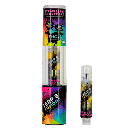 Strawberry Shortcake 1g THCA + D8 Live Resin Cartridge | Terp 8